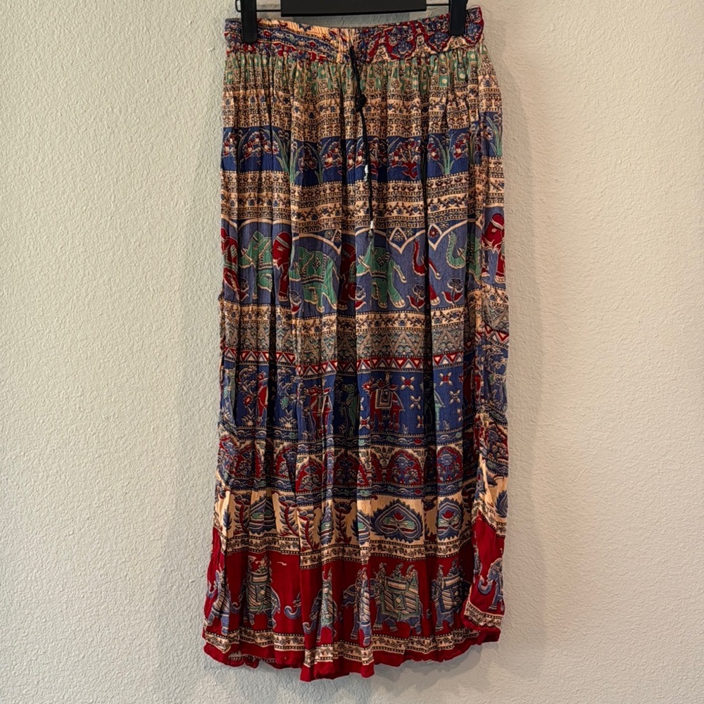 Bohemian Multicolor Maxi Skirt